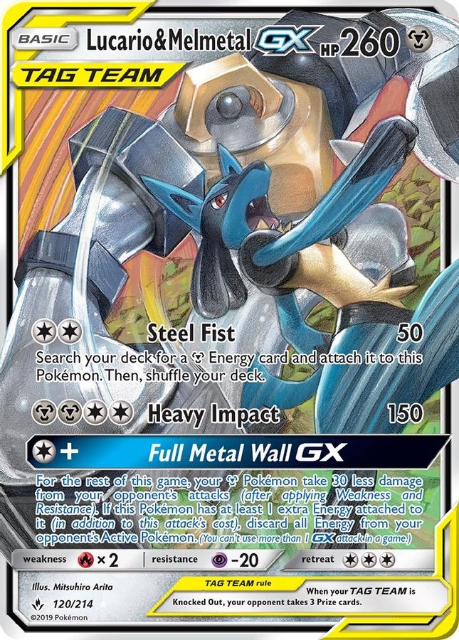 Buy Pokemon cards Australia - Lucario & Melmetal GX 120/214 - Premium Raw Card from Monster Mart - Pokémon Card Emporium - Shop now at Monster Mart - Pokémon Cards Australia. GX, New 18 Mar, Tag Team, Unbroken Bonds