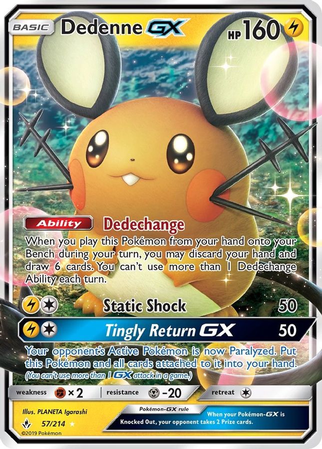 Buy Pokemon cards Australia - Dedenne GX 57/214 - Premium Raw Card from Monster Mart - Pokémon Card Emporium - Shop now at Monster Mart - Pokémon Cards Australia. GX, Unbroken Bonds