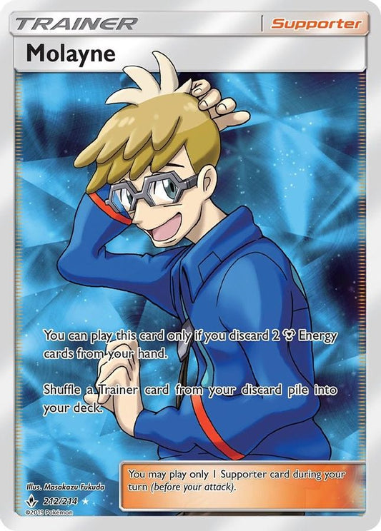 Buy Pokemon cards Australia - Molayne 212/214 - Premium Raw Card from Monster Mart - Pokémon Card Emporium - Shop now at Monster Mart - Pokémon Cards Australia. Full Art, New 11 Mar, SM, Trainer, Unbroken Bonds