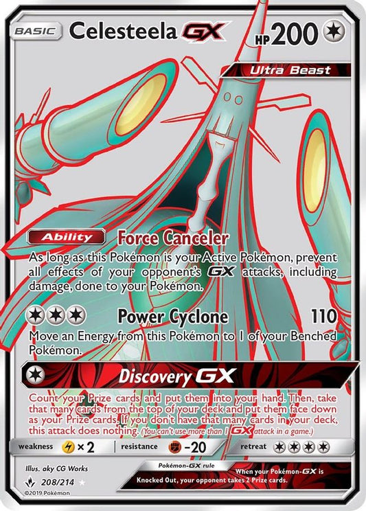 Buy Pokemon cards Australia - Celesteela GX 208/214 - Premium Raw Card from Monster Mart - Pokémon Card Emporium - Shop now at Monster Mart - Pokémon Cards Australia. Full Art, GX, MMB30, New 11 Mar, SM, Unbroken Bonds