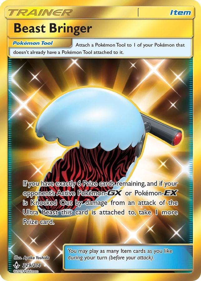 Buy Pokemon cards Australia - Beast Bringer 229/214 - Premium Raw Card from Monster Mart - Pokémon Card Emporium - Shop now at Monster Mart - Pokémon Cards Australia. Gold, GX, MMB20, New 11 Mar, Secret Rare, Trainer, Unbroken Bonds