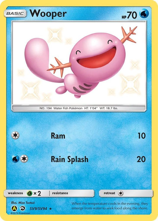 Buy Pokemon cards Australia - Wooper SV9/SV94 - Premium Raw Card from Monster Mart - Pokémon Card Emporium - Shop now at Monster Mart - Pokémon Cards Australia. Shining Fates, Shiny Vault