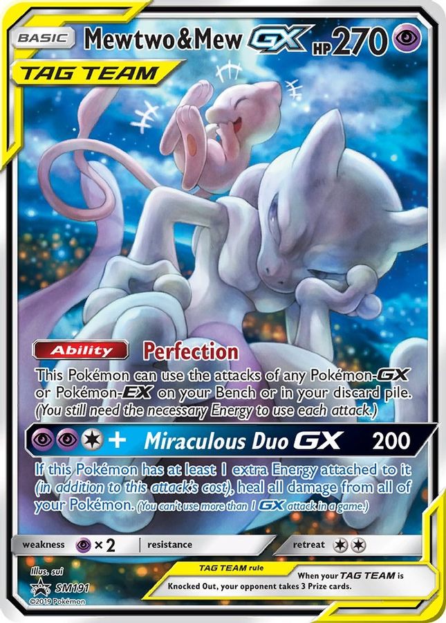 Buy Pokemon cards Australia - Mewtwo & Mew GX SM191 - Premium  from Monster Mart - Pokémon Card Emporium - Shop now at Monster Mart - Pokémon Cards Australia. GX, Promo, Sun & Moon, Tag Team