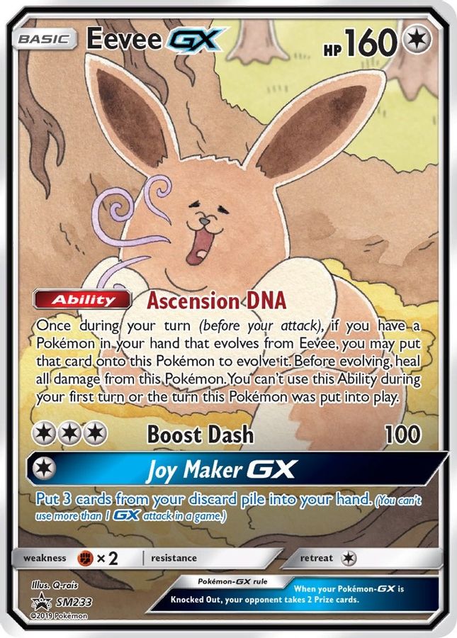 Buy Pokemon cards Australia - Eevee GX SM233 - Premium Raw Card from Monster Mart - Pokémon Card Emporium - Shop now at Monster Mart - Pokémon Cards Australia. GX, Promo, SM