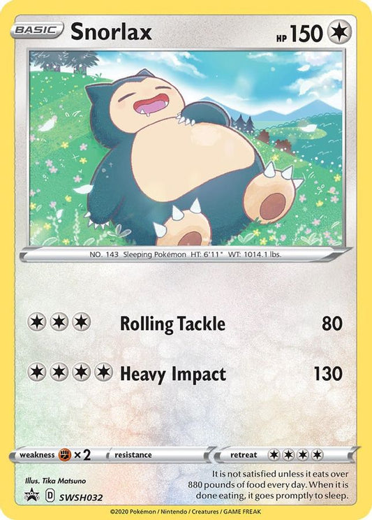 Buy Pokemon cards Australia - Snorlax SWSH032 - Premium Raw Card from Monster Mart - Pokémon Card Emporium - Shop now at Monster Mart - Pokémon Cards Australia. BF50, Promo