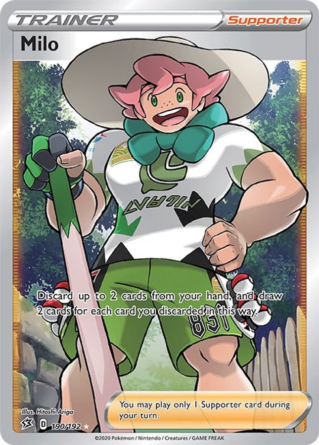 Buy Pokemon cards Australia - Milo Trainer 190/192 - Premium Raw Card from Monster Mart - Pokémon Card Emporium - Shop now at Monster Mart - Pokémon Cards Australia. Rebel Clash, Trainer