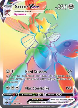 Buy Pokemon cards Australia - Scizor VMAX 193/189 - Premium Raw Card from Monster Mart - Pokémon Card Emporium - Shop now at Monster Mart - Pokémon Cards Australia. Darkness Ablaze, Rainbow, Secret Rare