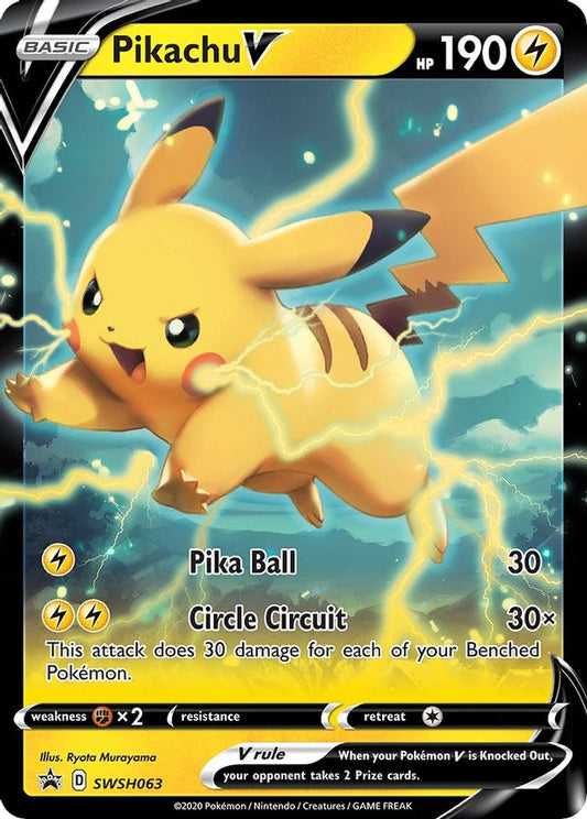 Buy Pokemon cards Australia - Pikachu V SWSH063 - Premium Raw Card from Monster Mart - Pokémon Card Emporium - Shop now at Monster Mart - Pokémon Cards Australia. Promo