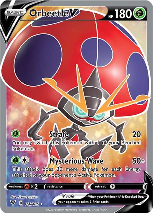 Buy Pokemon cards Australia - Orbeetle V Full Art 166/185 - Premium Raw Card from Monster Mart - Pokémon Card Emporium - Shop now at Monster Mart - Pokémon Cards Australia. Full Art, Vivid Voltage