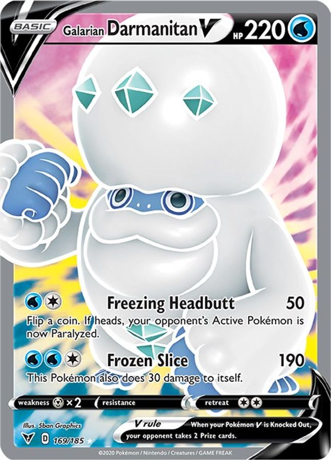 Buy Pokemon cards Australia - Darmanitan V Full Art 169/185 - Premium Raw Card from Monster Mart - Pokémon Card Emporium - Shop now at Monster Mart - Pokémon Cards Australia. Full Art, Vivid Voltage