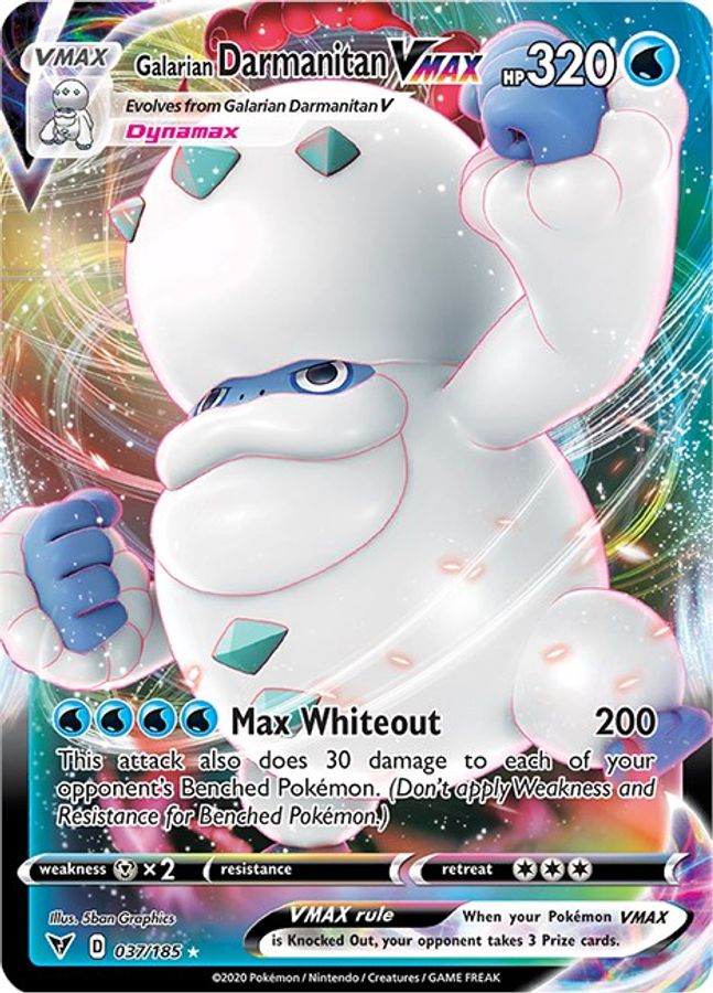 Buy Pokemon cards Australia - Darmanitan VMAX 037/185 - Premium Raw Card from Monster Mart - Pokémon Card Emporium - Shop now at Monster Mart - Pokémon Cards Australia. Vivid Voltage, VMAX