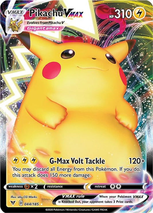 Buy Pokemon cards Australia - Pikachu VMAX 044/185 - Premium Raw Card from Monster Mart - Pokémon Card Emporium - Shop now at Monster Mart - Pokémon Cards Australia. MMB40, Vivid Voltage, VMAX