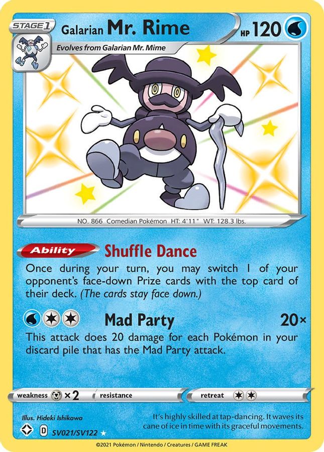 Buy Pokemon cards Australia - Mr. Rime SV021/SV122 - Premium Raw Card from Monster Mart - Pokémon Card Emporium - Shop now at Monster Mart - Pokémon Cards Australia. MMB20, Shining Fates, Shiny Vault