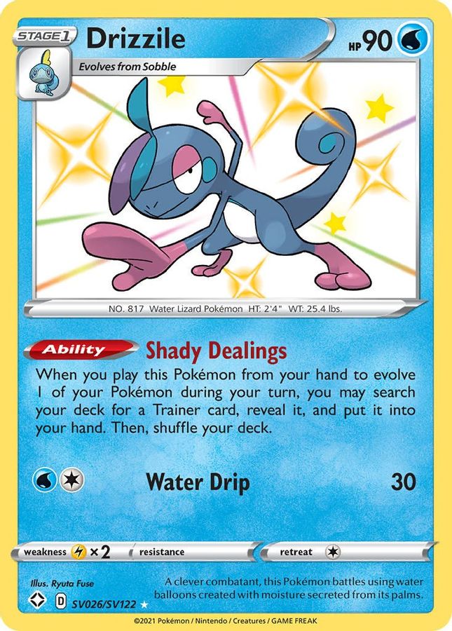 Buy Pokemon cards Australia - Drizzile SV026/SV122 - Premium Raw Card from Monster Mart - Pokémon Card Emporium - Shop now at Monster Mart - Pokémon Cards Australia. Baby Shiny, Shining Fates