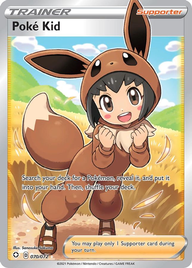 Buy Pokemon cards Australia - Poke Kid 070/072 - Premium Raw Card from Monster Mart - Pokémon Card Emporium - Shop now at Monster Mart - Pokémon Cards Australia. Full Art, MMB10, Shining Fates, Trainer