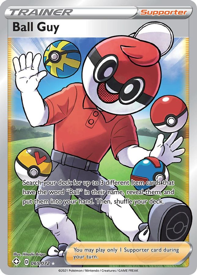 Buy Pokemon cards Australia - Ball Guy 065/072 - Premium Raw Card from Monster Mart - Pokémon Card Emporium - Shop now at Monster Mart - Pokémon Cards Australia. Shining Fates, Trainer