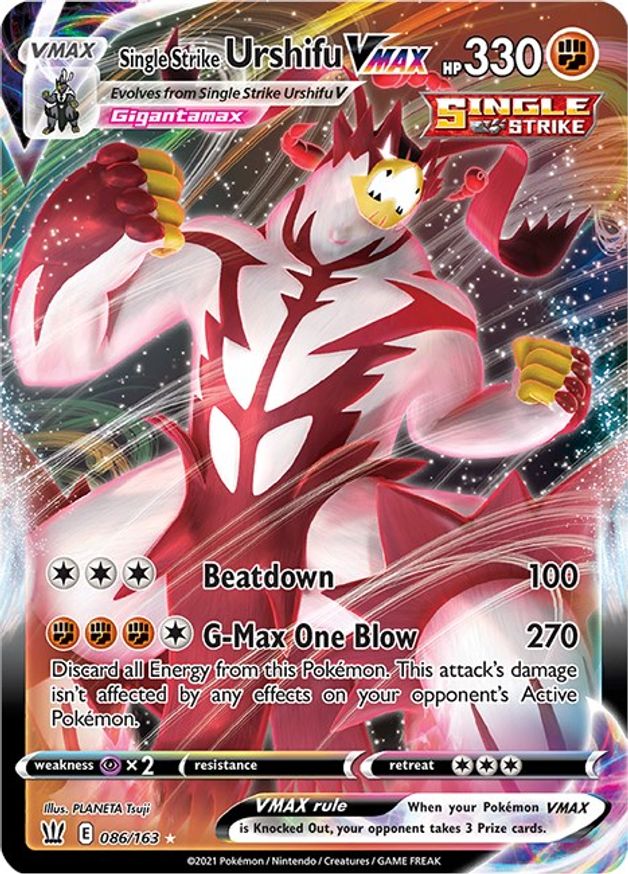 Buy Pokemon cards Australia - Urshifu VMAX 086/163 - Premium Raw Card from Monster Mart - Pokémon Card Emporium - Shop now at Monster Mart - Pokémon Cards Australia. Battle Styles, MMB40, VMAX