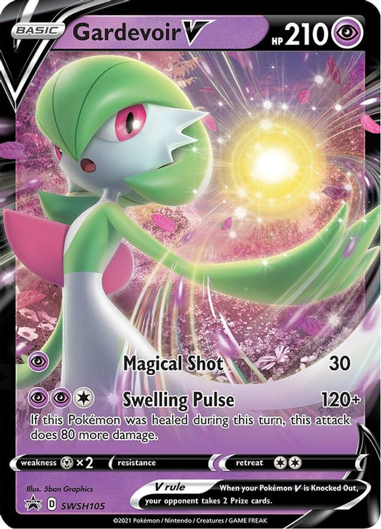 Buy Pokemon cards Australia - Gardevoir V SWSH105 - Premium Raw Card from Monster Mart - Pokémon Card Emporium - Shop now at Monster Mart - Pokémon Cards Australia. Promo