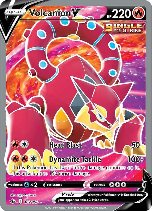 Buy Pokemon cards Australia - Volcanion V Full Art 162/198 - Premium Raw Card from Monster Mart - Pokémon Card Emporium - Shop now at Monster Mart - Pokémon Cards Australia. Chilling Reign, Full Art