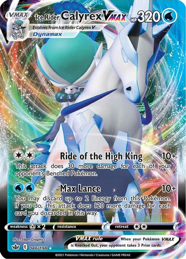 Buy Pokemon cards Australia - Calyrex VMAX 046/198 - Premium Raw Card from Monster Mart - Pokémon Card Emporium - Shop now at Monster Mart - Pokémon Cards Australia. Chilling Reign, VMAX