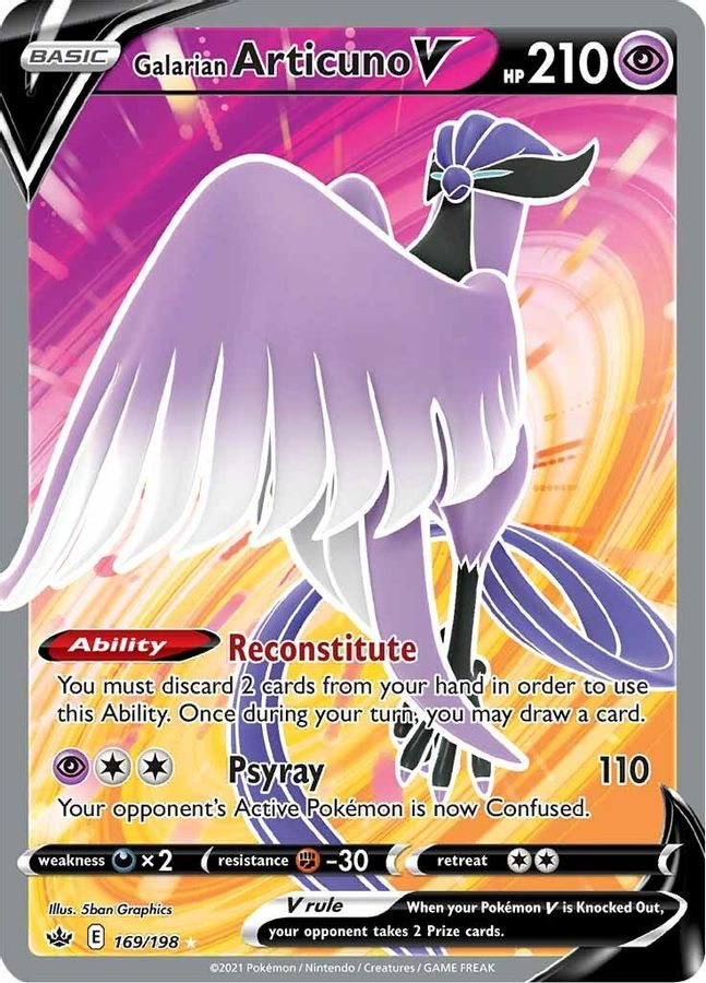 Buy Pokemon cards Australia - Articuno V 169/198 - Premium Raw Card from Monster Mart - Pokémon Card Emporium - Shop now at Monster Mart - Pokémon Cards Australia. Chilling Reign, Full Art