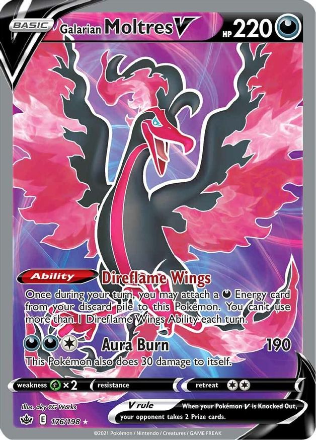 Buy Pokemon cards Australia - Moltres V 176/198 - Premium Raw Card from Monster Mart - Pokémon Card Emporium - Shop now at Monster Mart - Pokémon Cards Australia. Chilling Reign, Full Art