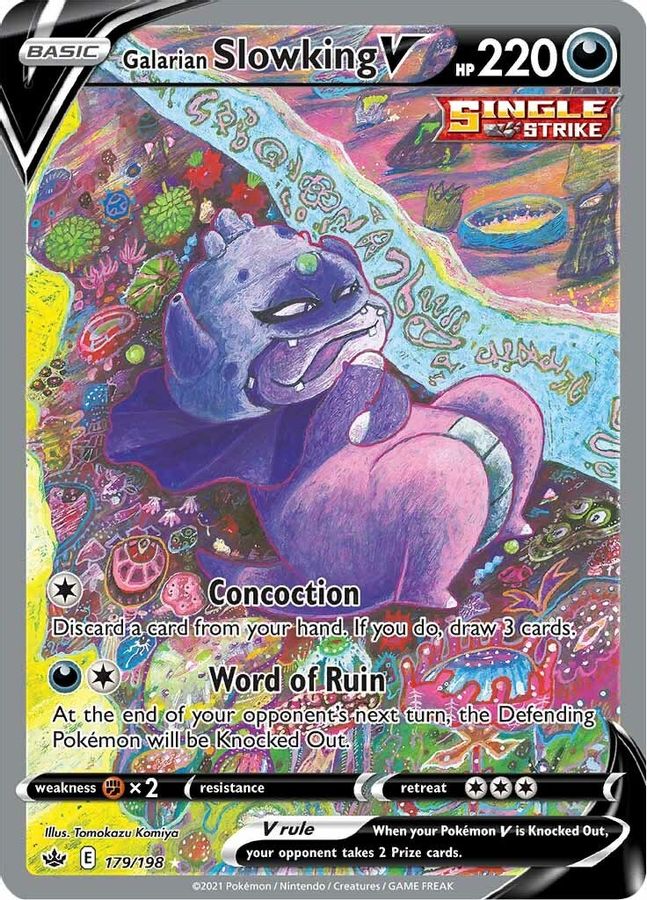 Buy Pokemon cards Australia - Slowking V 179/198 - Premium Raw Card from Monster Mart - Pokémon Card Emporium - Shop now at Monster Mart - Pokémon Cards Australia. Alt Art, Alternate Art, Chilling Reign, New 27 Feb