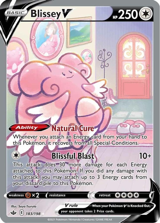 Buy Pokemon cards Australia - Blissey V Full Art 183/198 - Premium Raw Card from Monster Mart - Pokémon Card Emporium - Shop now at Monster Mart - Pokémon Cards Australia. Alt Art, Chilling Reign