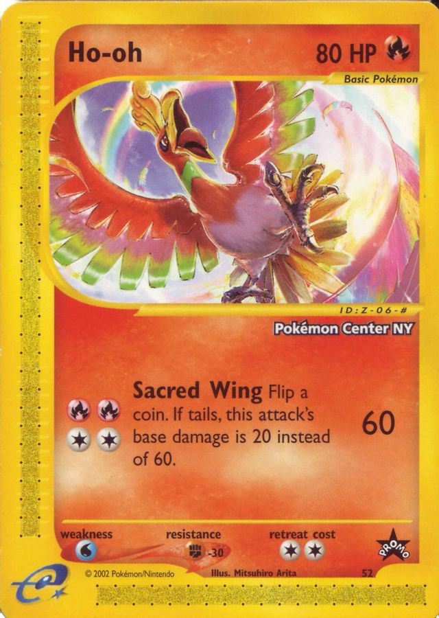 Buy Pokemon cards Australia - Ho-oh Pokemon Center NY 52 - Premium Raw Card from Monster Mart - Pokémon Card Emporium - Shop now at Monster Mart - Pokémon Cards Australia. Black Star Promo, MMB30, Pokemon Center NY, Promo, WOTC