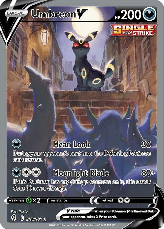 Buy Pokemon cards Australia - Umbreon V Alt Art 189/203 - Premium Raw Card from Monster Mart - Pokémon Card Emporium - Shop now at Monster Mart - Pokémon Cards Australia. Alt Art, Evolving Skies