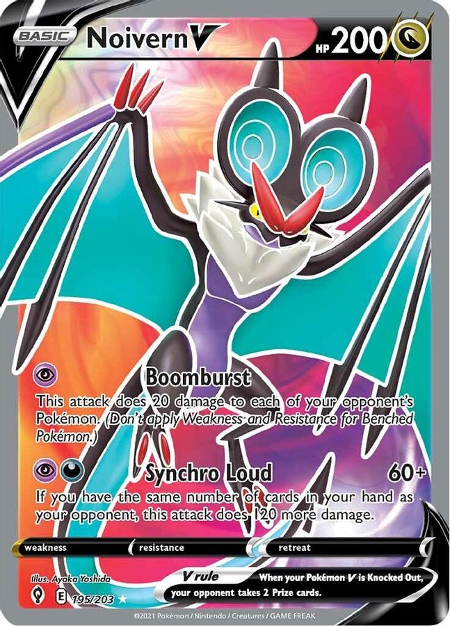 Buy Pokemon cards Australia - Noivern V Full Art 195/203 - Premium Raw Card from Monster Mart - Pokémon Card Emporium - Shop now at Monster Mart - Pokémon Cards Australia. Evolving Skies, Full Art