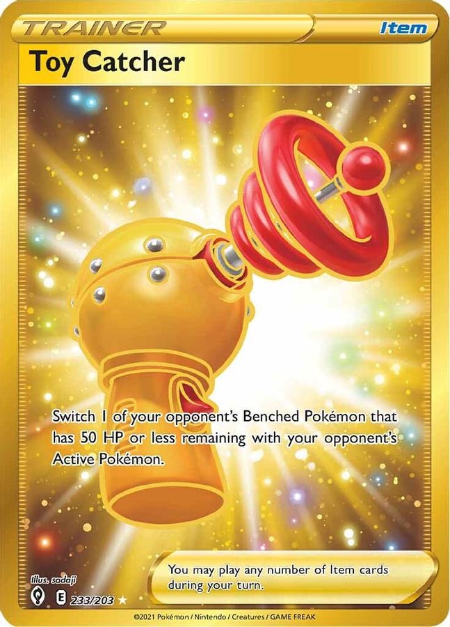 Buy Pokemon cards Australia - Toy Catcher 233/203 - Premium Raw Card from Monster Mart - Pokémon Card Emporium - Shop now at Monster Mart - Pokémon Cards Australia. Evolving Skies, Secret Rare, Trainer