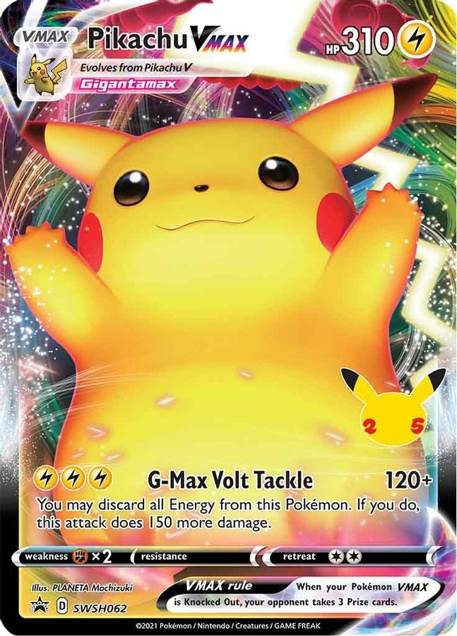 Buy Pokemon cards Australia - Pikachu VMAX SWSH062 - Premium Raw Card from Monster Mart - Pokémon Card Emporium - Shop now at Monster Mart - Pokémon Cards Australia. Black Star, Black Star Promo, Promo, VMAX