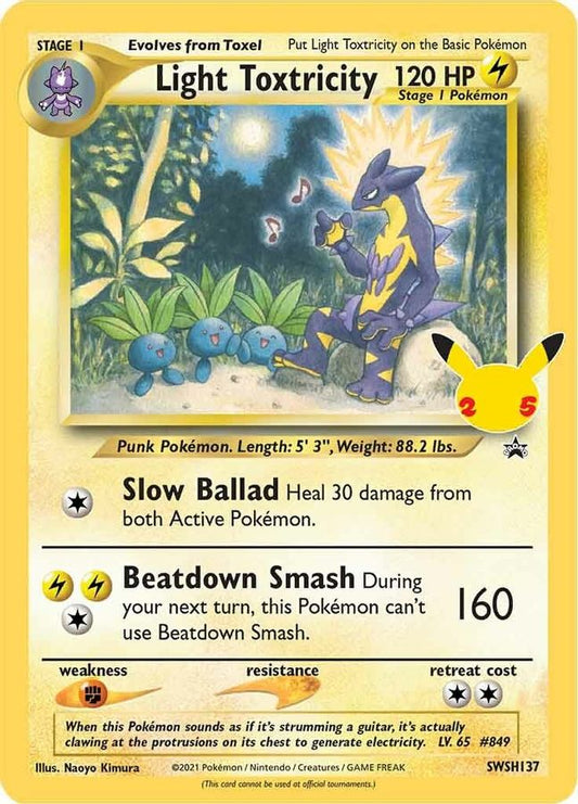 Buy Pokemon cards Australia - Light Toxtricity SWSH137 - Premium Raw Card from Monster Mart - Pokémon Card Emporium - Shop now at Monster Mart - Pokémon Cards Australia. MMB40, Promo