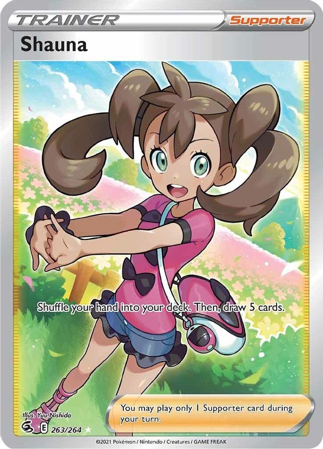 Buy Pokemon cards Australia - Shauna Trainer 263/264 - Premium Raw Card from Monster Mart - Pokémon Card Emporium - Shop now at Monster Mart - Pokémon Cards Australia. Fusion Strike, Trainer