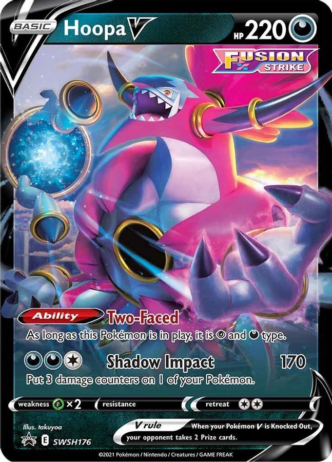 Buy Pokemon cards Australia - Hoopa V SWSH176 - Premium Raw Card from Monster Mart - Pokémon Card Emporium - Shop now at Monster Mart - Pokémon Cards Australia. Promo, Sword & Shield