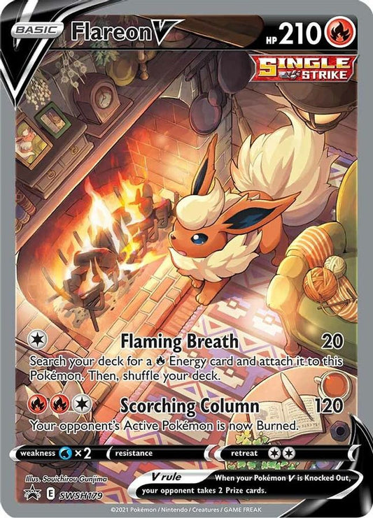 Buy Pokemon cards Australia - Flareon V SWSH179 - Premium Raw Card from Monster Mart - Pokémon Card Emporium - Shop now at Monster Mart - Pokémon Cards Australia. Black Star Promo, Promo, Sword & Shield