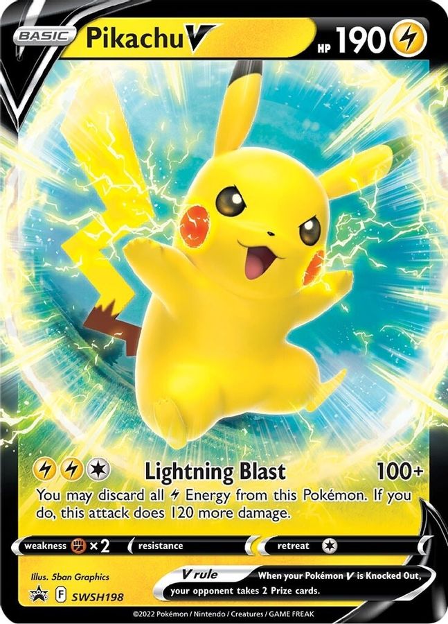 Buy Pokemon cards Australia - Pikachu V SWSH198 - Premium Raw Card from Monster Mart - Pokémon Card Emporium - Shop now at Monster Mart - Pokémon Cards Australia. Promo