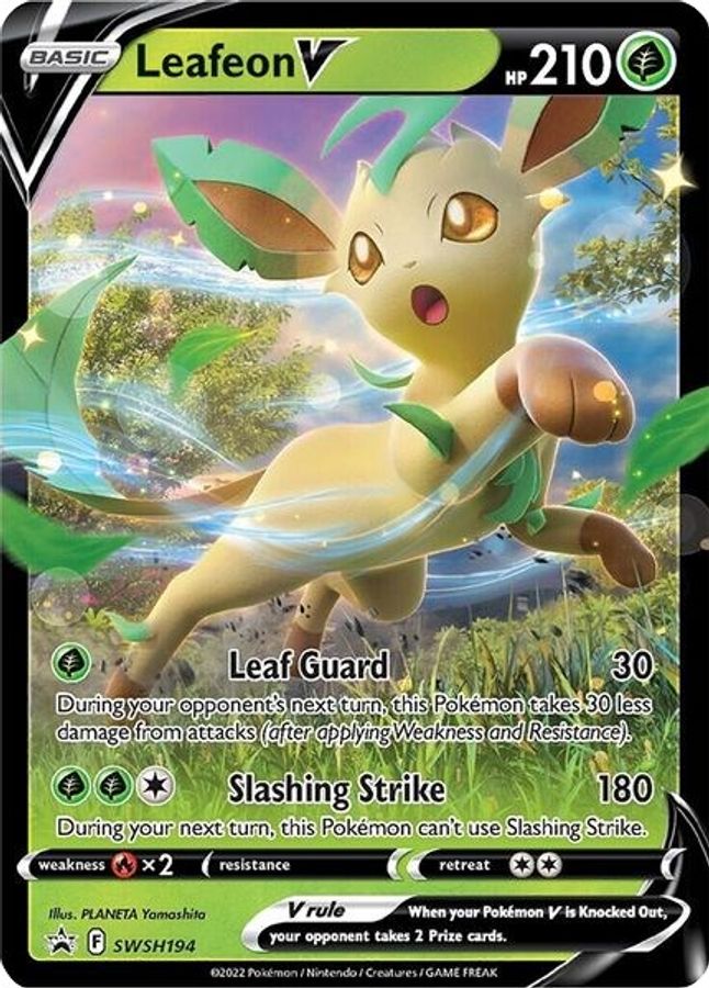 Buy Pokemon cards Australia - Leafeon V SWSH194 - Premium Raw Card from Monster Mart - Pokémon Card Emporium - Shop now at Monster Mart - Pokémon Cards Australia. MMB40, Promo, Sword & Shield