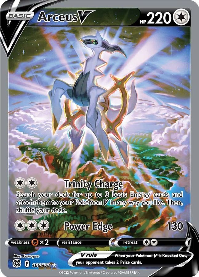 Buy Pokemon cards Australia - Arceus V Alt Art 166/172 - Premium Raw Card from Monster Mart - Pokémon Card Emporium - Shop now at Monster Mart - Pokémon Cards Australia. Alt Art, BF20, Brilliant Stars