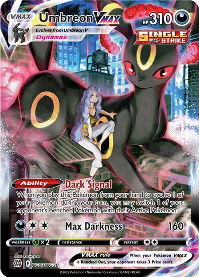 Buy Pokemon cards Australia - Umbreon VMAX TG23/TG30 - Premium Raw Card from Monster Mart - Pokémon Card Emporium - Shop now at Monster Mart - Pokémon Cards Australia. Brilliant Stars, Trainer Gallery, VMAX