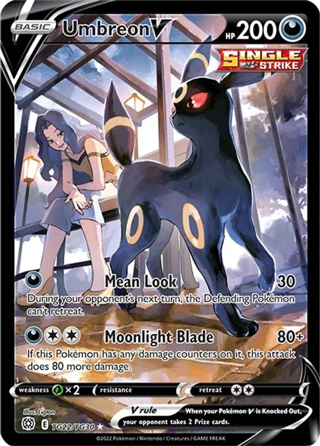 Buy Pokemon cards Australia - Umbreon V TG22/TG30 - Premium Raw Card from Monster Mart - Pokémon Card Emporium - Shop now at Monster Mart - Pokémon Cards Australia. Brilliant Stars, Trainer Gallery