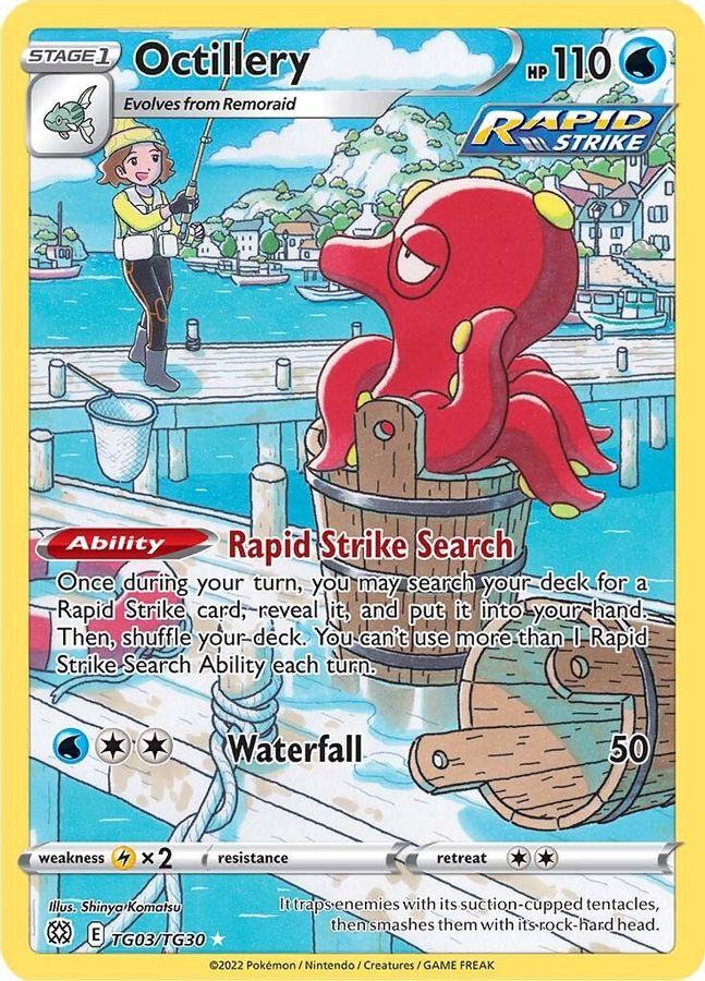 Buy Pokemon cards Australia - Octillery TG03/TG30 - Premium Raw Card from Monster Mart - Pokémon Card Emporium - Shop now at Monster Mart - Pokémon Cards Australia. Brilliant Stars, Traiber Gallery