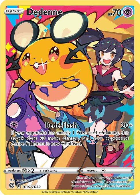 Buy Pokemon cards Australia - Dedenne TG07/TG30 - Premium Raw Card from Monster Mart - Pokémon Card Emporium - Shop now at Monster Mart - Pokémon Cards Australia. Brilliant Stars, Trainer Gallery