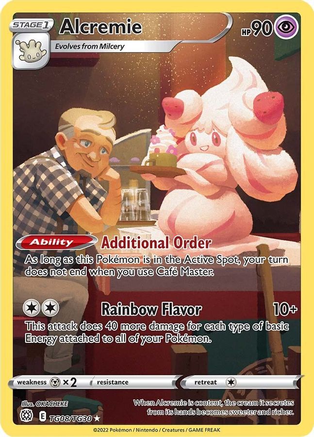 Buy Pokemon cards Australia - Alcremie TG08/TG30 - Premium Raw Card from Monster Mart - Pokémon Card Emporium - Shop now at Monster Mart - Pokémon Cards Australia. Brilliant Stars, Trainer Gallery