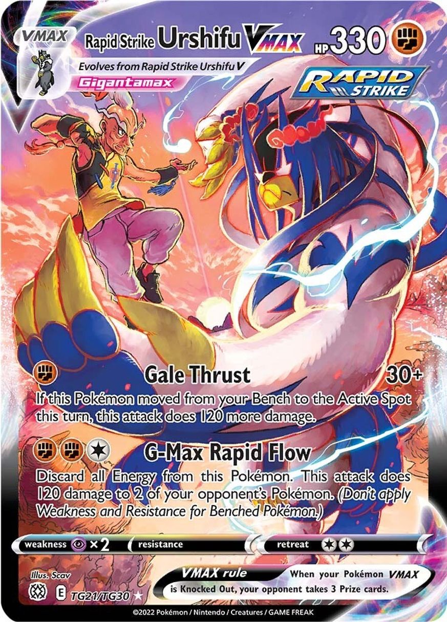 Buy Pokemon cards Australia - Urshifu VMAX TG21/TG30 - Premium Raw Card from Monster Mart - Pokémon Card Emporium - Shop now at Monster Mart - Pokémon Cards Australia. Brilliant Stars, Trainer Gallery