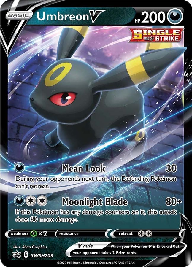 Buy Pokemon cards Australia - Umbreon V SWSH203 - Premium Raw Card from Monster Mart - Pokémon Card Emporium - Shop now at Monster Mart - Pokémon Cards Australia. Promo, Sword & Shield