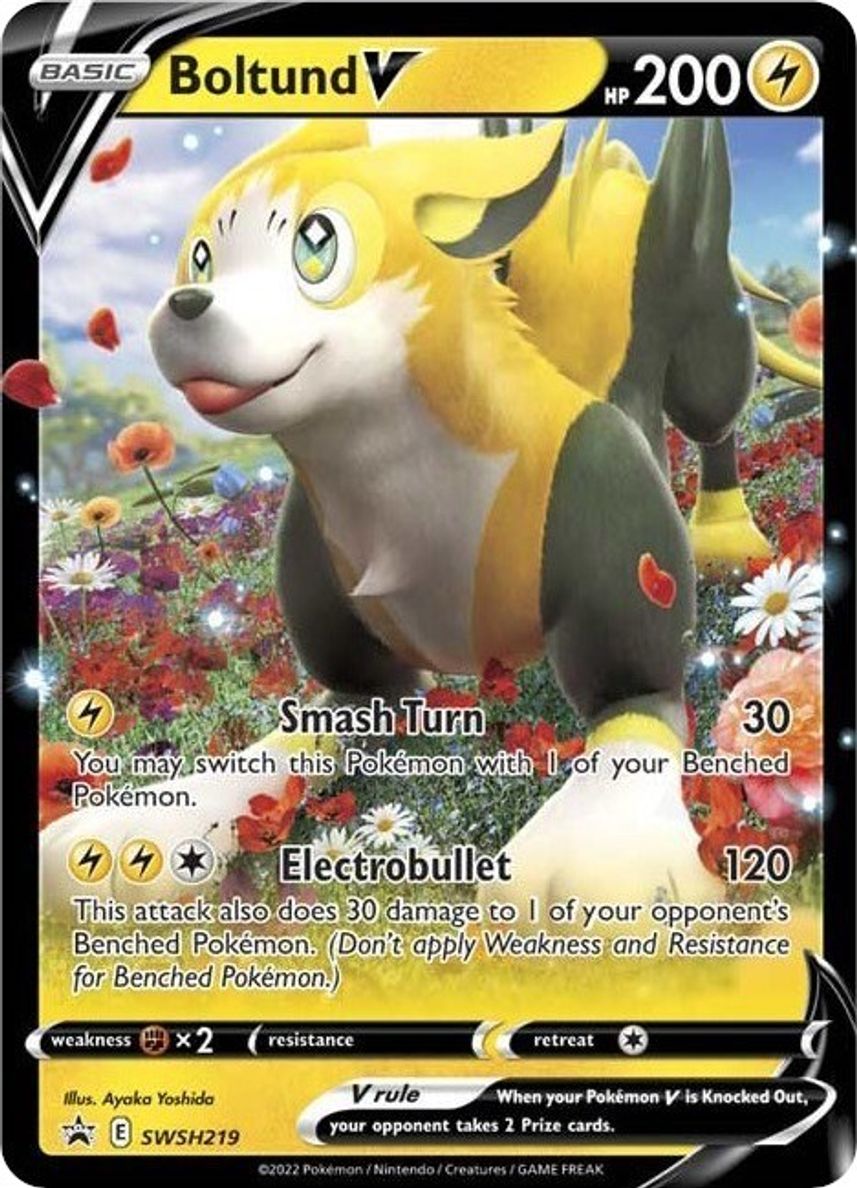 Buy Pokemon cards Australia - Boltund V Promo SWSH219 - Premium Raw Card from Monster Mart - Pokémon Card Emporium - Shop now at Monster Mart - Pokémon Cards Australia. Promo, Sword & Shield