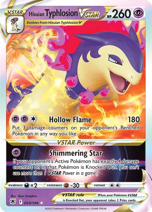 Buy Pokemon cards Australia - Typhlosion VSTAR 054/189 - Premium Raw Card from Monster Mart - Pokémon Card Emporium - Shop now at Monster Mart - Pokémon Cards Australia. Astral Radiance, MMB40, VSTAR