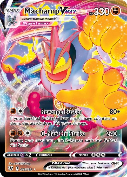 Buy Pokemon cards Australia - Machamp VMAX 073/189 - Premium Raw Card from Monster Mart - Pokémon Card Emporium - Shop now at Monster Mart - Pokémon Cards Australia. Astral Radiance, VMAX